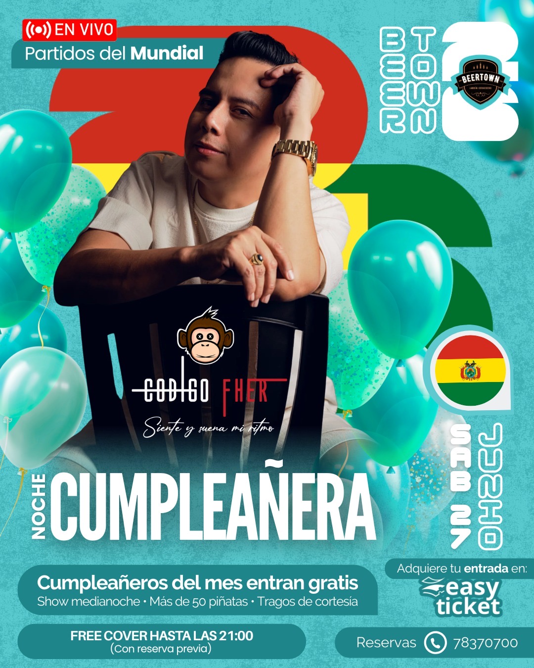 Noche Cumpleañera - Codigo Fher